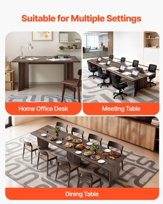 VEVOR Μεγάλο Ξύλινο Γραφείο Διεύθυνσης με Οπή Καλωδίου, Καρυδί χρώμ... VEVOR Μεγάλο Ξύλινο Γραφείο Διεύθυνσης με Οπή Καλωδίου, Καρυδί χρώμ...