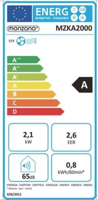 Φορητό Κλιματιστικό MZKA2000 780 W με Τηλεχειριστήριο 7.000 Λευκό B... Φορητό Κλιματιστικό MZKA2000 780 W με Τηλεχειριστήριο 7.000 Λευκό B...