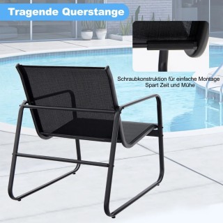 Σετ Έπιπλα Κήπου & Μπαλκονιού με 2 Καρέκλες και Τραπέζι – Μαύρο NP1... Σετ Έπιπλα Κήπου & Μπαλκονιού με 2 Καρέκλες και Τραπέζι – Μαύρο NP1...