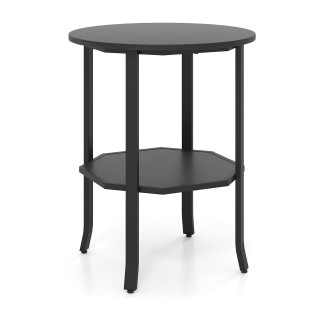 Costway Βοηθητικό Στρογγυλό Τραπέζι 2 Επιπέδων με Χώρο Αποθήκευσης,... Costway Βοηθητικό Στρογγυλό Τραπέζι 2 Επιπέδων με Χώρο Αποθήκευσης,...