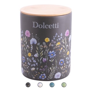 Galileo Βάζο μπισκότων 2 L κεραμικό με καπάκι από μπαμπού Jardin 59...