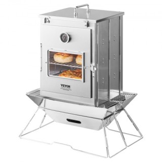 VEVOR Πτυσσόμενος Φούρνος Κατασκήνωσης Ανοξείδωτος Φορητή Σόμπα 3 Ε...