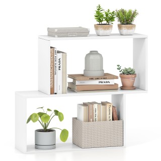 Costway Τριώροφη Γεωμετρική Βιβλιοθήκη με 2 Κυβικούς Χώρους σε Λευκ... Costway Τριώροφη Γεωμετρική Βιβλιοθήκη με 2 Κυβικούς Χώρους σε Λευκ...