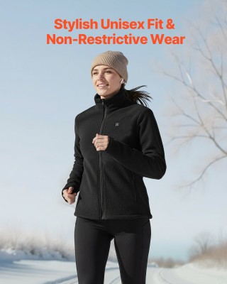 VEVOR Γυναικείο Θερμαινόμενο Φλις Μπουφάν, 7.4V Επαναφορτιζόμενη Μπ...