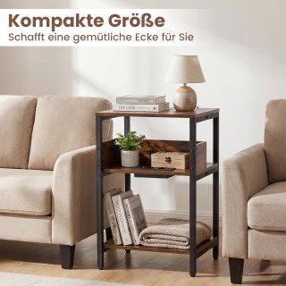 Costway Τραπέζι με Σταθμό Φόρτισης: 3-επίπεδο Πλαϊνό Τραπέζι με Ανο... Costway Τραπέζι με Σταθμό Φόρτισης: 3-επίπεδο Πλαϊνό Τραπέζι με Ανο...