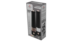 Berlinger Haus Σετ 2 Ηλεκτρικών Μύλων Αλατιού & Πιπεριού, Black Ros...