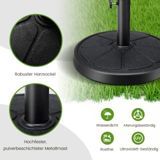 Costway  Βάση Ομπρέλας Βεράντας από Ανθεκτική Ρητίνη με Ρυθμιζόμενο...