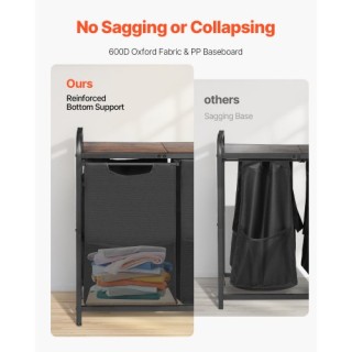 VEVOR Διαχωριστής Ρούχων Διπλής Χωρητικότητας με Αφαιρούμενες Σάκου...