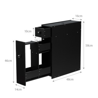 Costway  Πρακτική Ραφιέρα Ντουλάπι για Στενούς Χώρους - Ιδανική για...