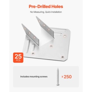 VEVOR Συνδετήρες Αντοχής για Ράφτερς 135x40x63mm 25τμχ TLDJ2XINCH25... VEVOR Συνδετήρες Αντοχής για Ράφτερς 135x40x63mm 25τμχ TLDJ2XINCH25...