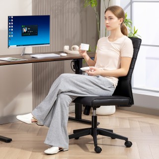 HOMCOM Εργονομική και Ρυθμιζόμενη Καρέκλα Γραφείου με Καμπύλη Πλάτη... HOMCOM Εργονομική και Ρυθμιζόμενη Καρέκλα Γραφείου με Καμπύλη Πλάτη...