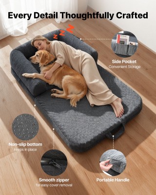 VEVOR Ορθοπεδικό Κρεβάτι για Ανθρώπους, 1790x950x240mm, Σκούρο Γκρι... VEVOR Ορθοπεδικό Κρεβάτι για Ανθρώπους, 1790x950x240mm, Σκούρο Γκρι...