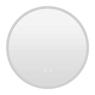 Costway Στρογγυλός Καθρέφτης με 3 Χρωματισμούς Φωτισμού & Ρυθμιζόμε...