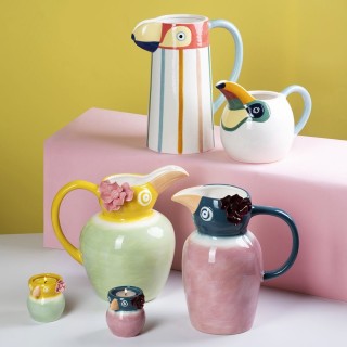 Villa DEste  Πήλινη καράφα 1,8 L με χειροποίητη ζωγραφική Tuca Tuca...