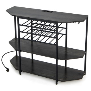 Costway  Στυλάτη και Λειτουργική Κάβα Κρασιού με Ενσωματωμένο Σταθμ...