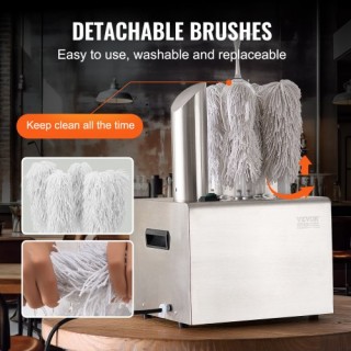 VEVOR Μηχανή Γυαλίσματος Ποτηριών 5 Βουρτσών 330 Ποτήρια/Ώρα για Μ... VEVOR Μηχανή Γυαλίσματος Ποτηριών 5 Βουρτσών 330 Ποτήρια/Ώρα για Μ...