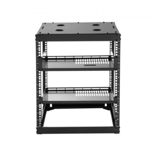 VEVOR Ράφι Δικτύου Ανοιχτού Πλαισίου 12U, Βάθους 585 mm, Για Στήριξ...