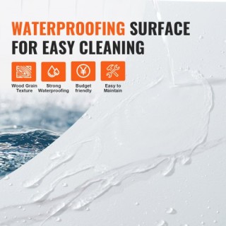 Αυτοκόλλητα Πλακάκια Δαπέδου VEVOR 12x12, 50τμχ, Λευκό Μάρμαρο  ZZY...