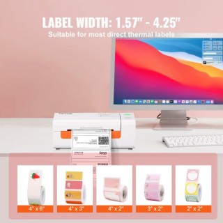 Εκτυπωτής Θερμικών Ετικετών VEVOR 4x6 για Windows/MacOS/Linux  YSBQ...