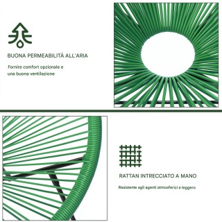 BAKAJI Σετ Αίθριο από Πολυρατάν με 2 Καρέκλες και 1 Τραπέζι για Κήπ... BAKAJI Σετ Αίθριο από Πολυρατάν με 2 Καρέκλες και 1 Τραπέζι για Κήπ...