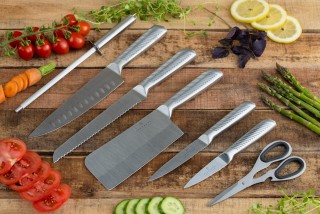 Edenberg  Σετ 8 Μαχαιριών Κουζίνας από Ανοξείδωτο Ατσάλι με Κομψή Π...