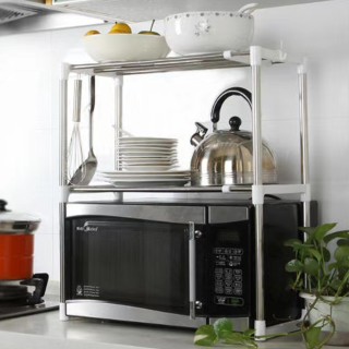 BAKAJI  Επεκτάσιμο Ράφι για Φούρνο Μικροκυμάτων, Επεκτάσιμο Ράφι Κο...