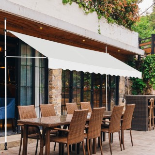 Costway Πτυσσόμενη τέντα 350 cm, ανθεκτική στην UV, ρυθμιζόμενη σε... Costway Πτυσσόμενη τέντα 350 cm, ανθεκτική στην UV, ρυθμιζόμενη σε...