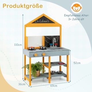 Costway Παιδική Κουζίνα Λάσπης με Ρεαλιστικά Αξεσουάρ και Παρατηρητ... Costway Παιδική Κουζίνα Λάσπης με Ρεαλιστικά Αξεσουάρ και Παρατηρητ...