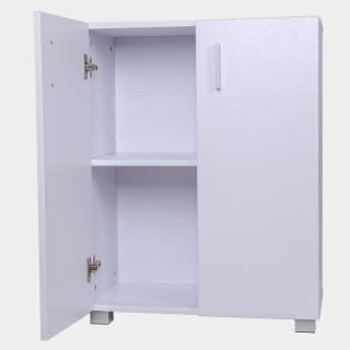 BAKAJI Κινητό ντουλάπι με διπλή πόρτα 2 ράφια ντουλάπι κουζίνας μπ... BAKAJI Κινητό ντουλάπι με διπλή πόρτα 2 ράφια ντουλάπι κουζίνας μπ...