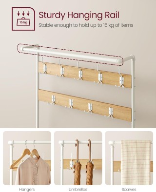 Καλόγερος με Πάγκο και Αποθήκευση Παπουτσιών 41.5 x 100 x 182 cm Δ... Καλόγερος με Πάγκο και Αποθήκευση Παπουτσιών 41.5 x 100 x 182 cm Δ...