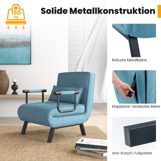 Πολυμορφικός Καναπές-Κρεβάτι με 6-θέση για Πλάτη 79 x 65 x 79 cm Τυ... Πολυμορφικός Καναπές-Κρεβάτι με 6-θέση για Πλάτη 79 x 65 x 79 cm Τυ...