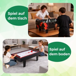 Costway Πολυλειτουργικό Τραπέζι Παιχνιδιών 4-σε-1: Μπιλιάρδο, Πινγκ...