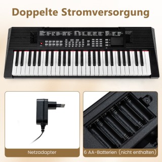 Costway Ηλεκτρονικό Πληκτρολόγιο 54 Πλήκτρων για Αρχάριους με 200 Ρ... Costway Ηλεκτρονικό Πληκτρολόγιο 54 Πλήκτρων για Αρχάριους με 200 Ρ...