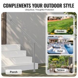 VEVOR Κουπαστές Ανοξείδωτες 120cm για Εξωτερικά Σκαλοπάτια 47.3in ... VEVOR Κουπαστές Ανοξείδωτες 120cm για Εξωτερικά Σκαλοπάτια 47.3in ...