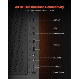 VEVOR Κουτί Υπολογιστή για Gaming μεσαίου μεγέθους - 4 x 120mm Ανεμ...