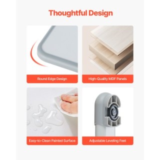 VEVOR Σετ Παιδικό Γραφείο και Καρέκλα με Ρυθμιζόμενο Ύψος & Κλίση Γ... VEVOR Σετ Παιδικό Γραφείο και Καρέκλα με Ρυθμιζόμενο Ύψος & Κλίση Γ...