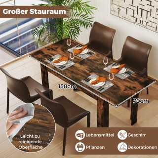 Costway Επεκτεινόμενο Τραπέζι Φαγητού για 4-6 Άτομα έως 110 kg – Τρ... Costway Επεκτεινόμενο Τραπέζι Φαγητού για 4-6 Άτομα έως 110 kg – Τρ...