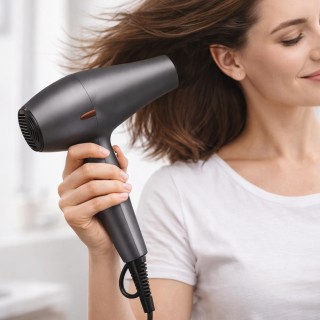 BAKAJI Επαγγελματικό Πιστολάκι Μαλλιών Εργονομικό με 2 Ακροφύσια γι...