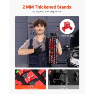 VEVOR  Σετ Οργανωτής Υποδοχών 2τμχ 160 Κλιπς Μετρικό/SAE  TTJBXSHL2...