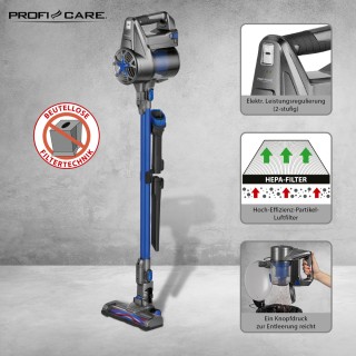 Ασύρματη Ηλεκτρική Σκούπα Δαπέδου 22.2V  2200 mAh- Ανθρακί PC-BS303...