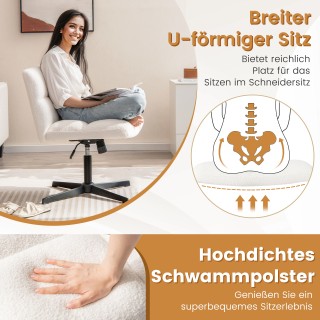 Costway Ρυθμιζόμενη Καρέκλα Γραφείου Χωρίς Μπράτσα με Λειτουργία Λι... Costway Ρυθμιζόμενη Καρέκλα Γραφείου Χωρίς Μπράτσα με Λειτουργία Λι...