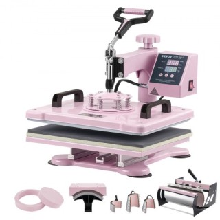 Μηχανή Θερμομεταφοράς VEVOR 12x15 8 σε 1 με Πρέσα για Κύπελλα 30oz ...