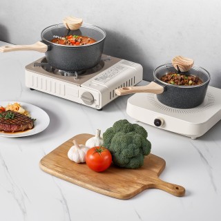 VEVOR Πολυχρηστική Κατσαρόλα 1.5 & 2.5 QT με Καπάκια – Μη Κολλητική...