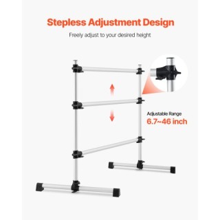 VEVOR Φορητή Ρυθμιζόμενη Μπάρα Μπαλέτου για Γυμναστική και Χορό CZL...