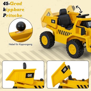 Costway Παιδικό Κάμπριο Ηλεκτρικό Αυτοκίνητο 12V Φορτηγό με Κάδο γι...