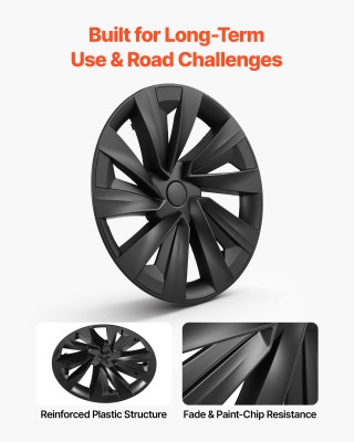 VEVOR Καλύμματα Τροχών 19 για Tesla Model Y 2025, Σετ 4 Τεμαχίων, Μ...
