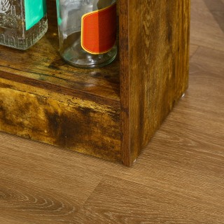 Σετ τραπεζαρίας HOMCOM με μπαρ με 3 ράφια και 2 ψηλά σκαμπό με υποπ... Σετ τραπεζαρίας HOMCOM με μπαρ με 3 ράφια και 2 ψηλά σκαμπό με υποπ...