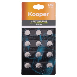 Kooper ΣΕΤ 12 ΜΠΑΤΑΡΙΩΝ ΚΟΥΜΠΙ LR44 1.5V KOOPER 5924734 Kooper ΣΕΤ 12 ΜΠΑΤΑΡΙΩΝ ΚΟΥΜΠΙ LR44 1.5V KOOPER 5924734