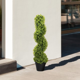 HOMCOM  Ψεύτικο Φυτό Ευκαλύπτου σε Σπείρα με Γλάστρα Συμπεριλαμβανό...