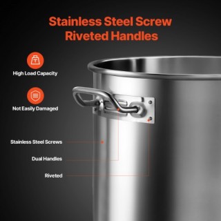 VEVOR Κατσαρόλα Ανοξείδωτη 53QT με Καπάκι SYJHTG53QTDGNLA9OV0 VEVOR Κατσαρόλα Ανοξείδωτη 53QT με Καπάκι SYJHTG53QTDGNLA9OV0